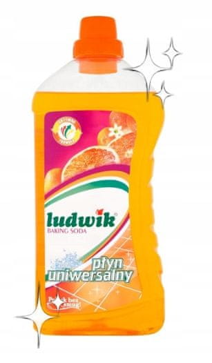 Ludwik Univerzálny umývací prostriedok na podlahy oranžový 1l